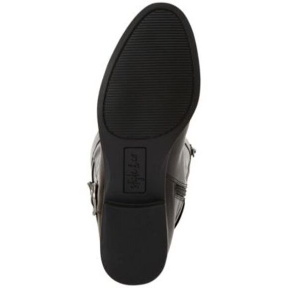 STYLE & COMPANY Womens Black Kezlin Round Toe Block Heel Riding Boot 5.5 M - Picture 4 of 4